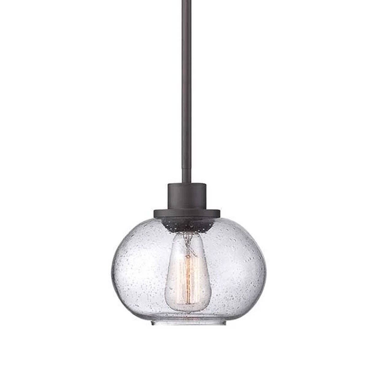 Kleine Bläschenglas-Pendelleuchte