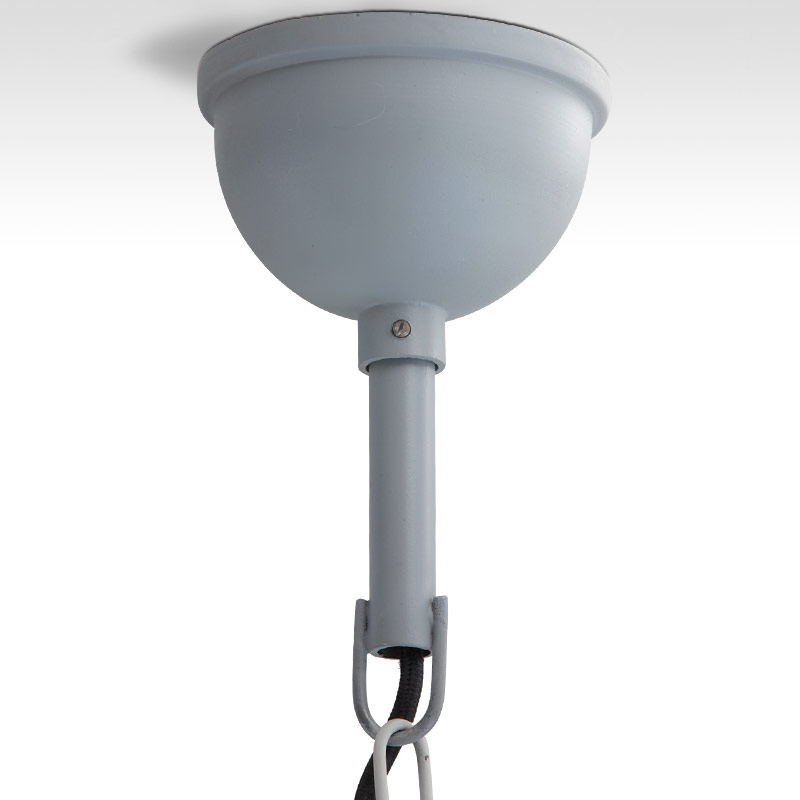 TOWER Große Industriestil-Kettenlampe (Ø 70 cm): Deckenteil aus Aluguss
