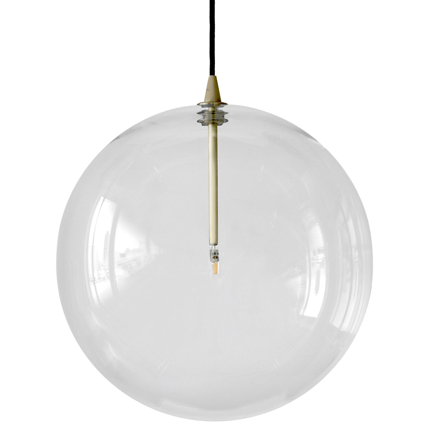 Borosilicate clear glass ball pendant luminaire Ø 15/20/25/30/35 cm Borosilicate clear glass ball pendant luminaire Ø 15/20/25/30/35 cm