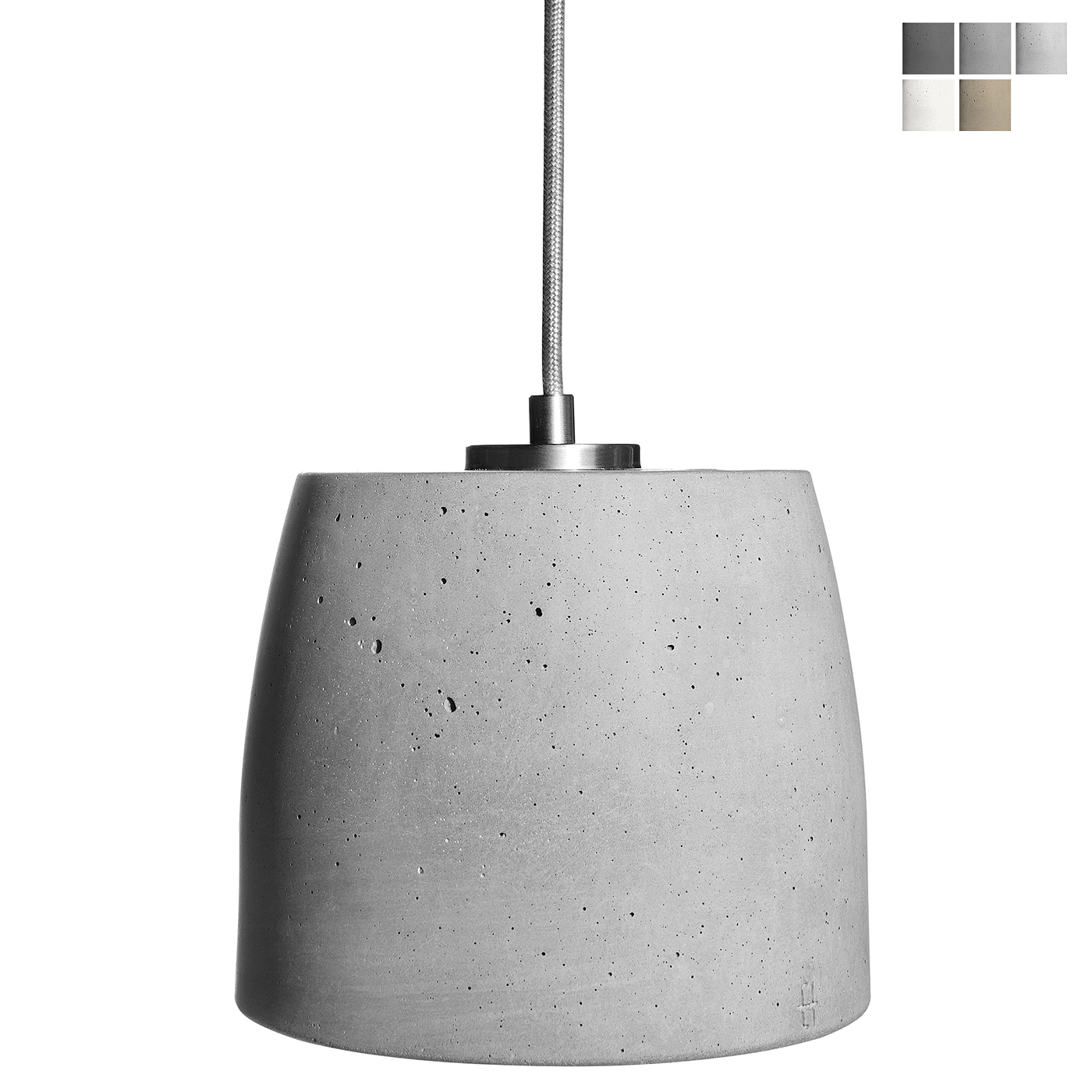 Simple suspended light with round concrete shade CAL18 Simple suspended light with round concrete shade CAL18