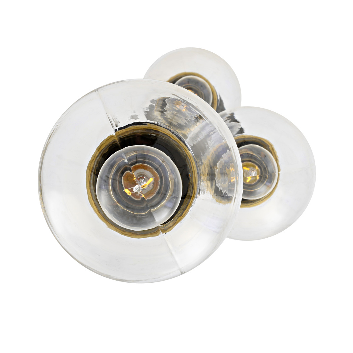 Gruppe aus drei Glaskugel-Hängeleuchten à Ø 15 cm, Bild 4 Gruppe aus drei Glaskugel-Hängeleuchten à Ø 15 cm, Bild 4