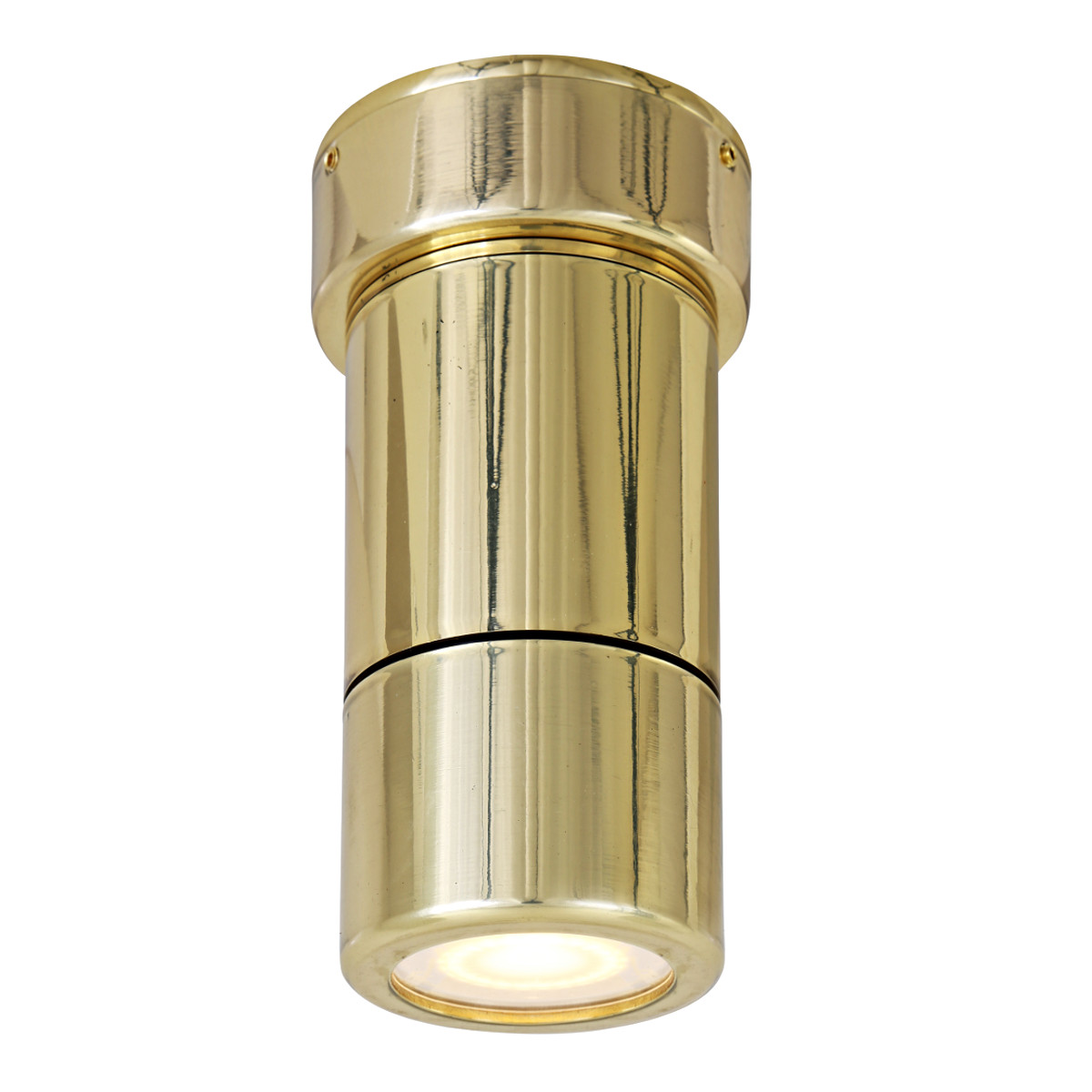 Eleganter Downlight-Deckenspot CLARE aus Messing, IP44 Eleganter Downlight-Deckenspot CLARE aus Messing, IP44