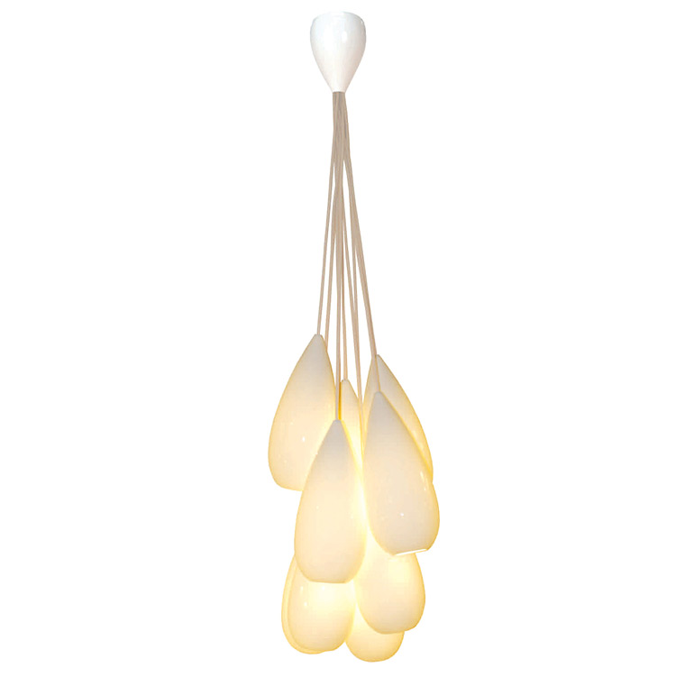 Bündel aus 6 oder 9 schlanken Porzellan-Lampen Bündel aus 6 oder 9 schlanken Porzellan-Lampen