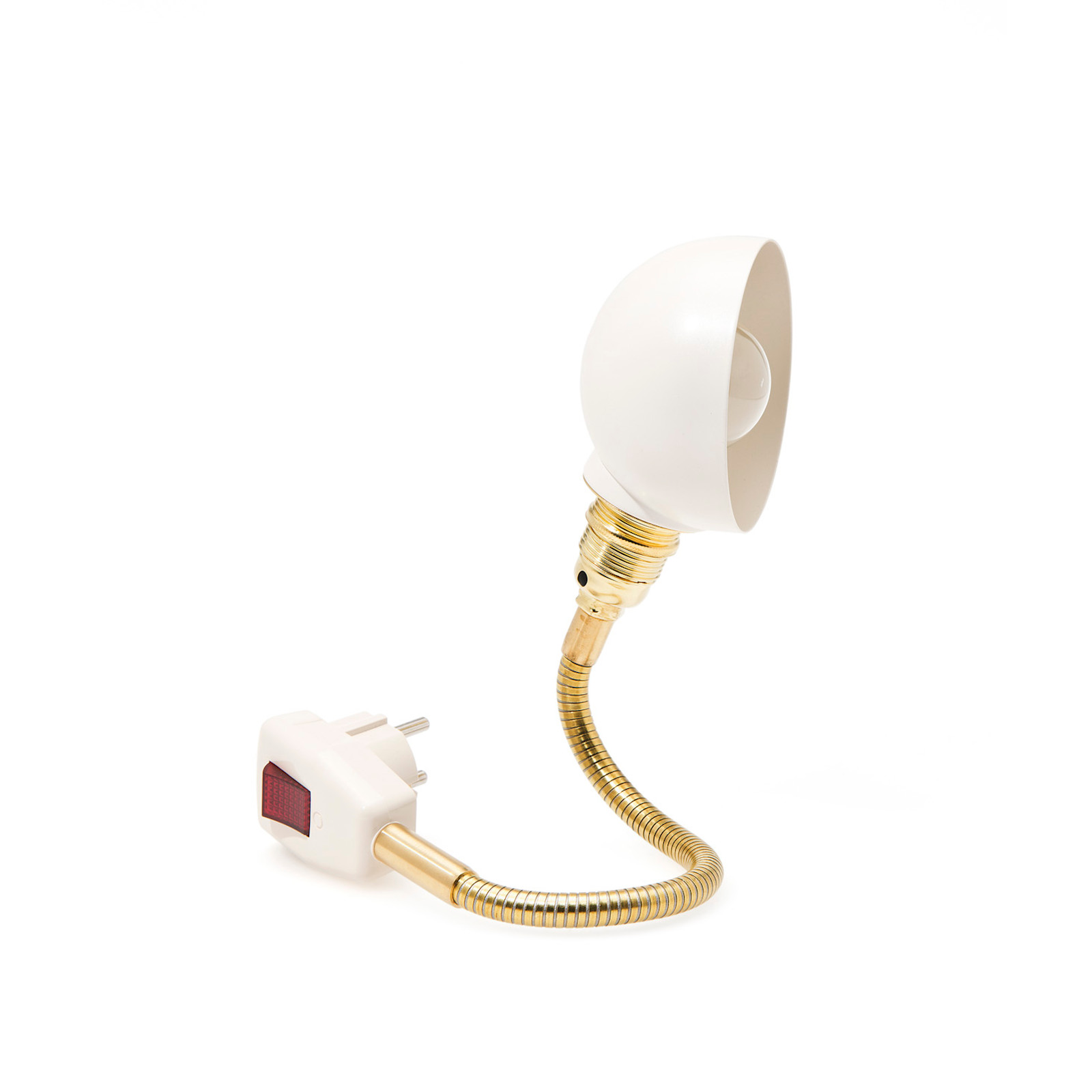 Bild 2: Steckerleuchte GLÜHWÜRMCHEN CLASSIC mit Halbkugel-Reflektor cremeweiß Steckerleuchte GLÜHWÜRMCHEN mit Halbkugel-Reflektor cremeweiß: Steckerleuchte GLÜHWÜRMCHEN CLASSIC mit Halbkugel-Reflektor cremeweiß