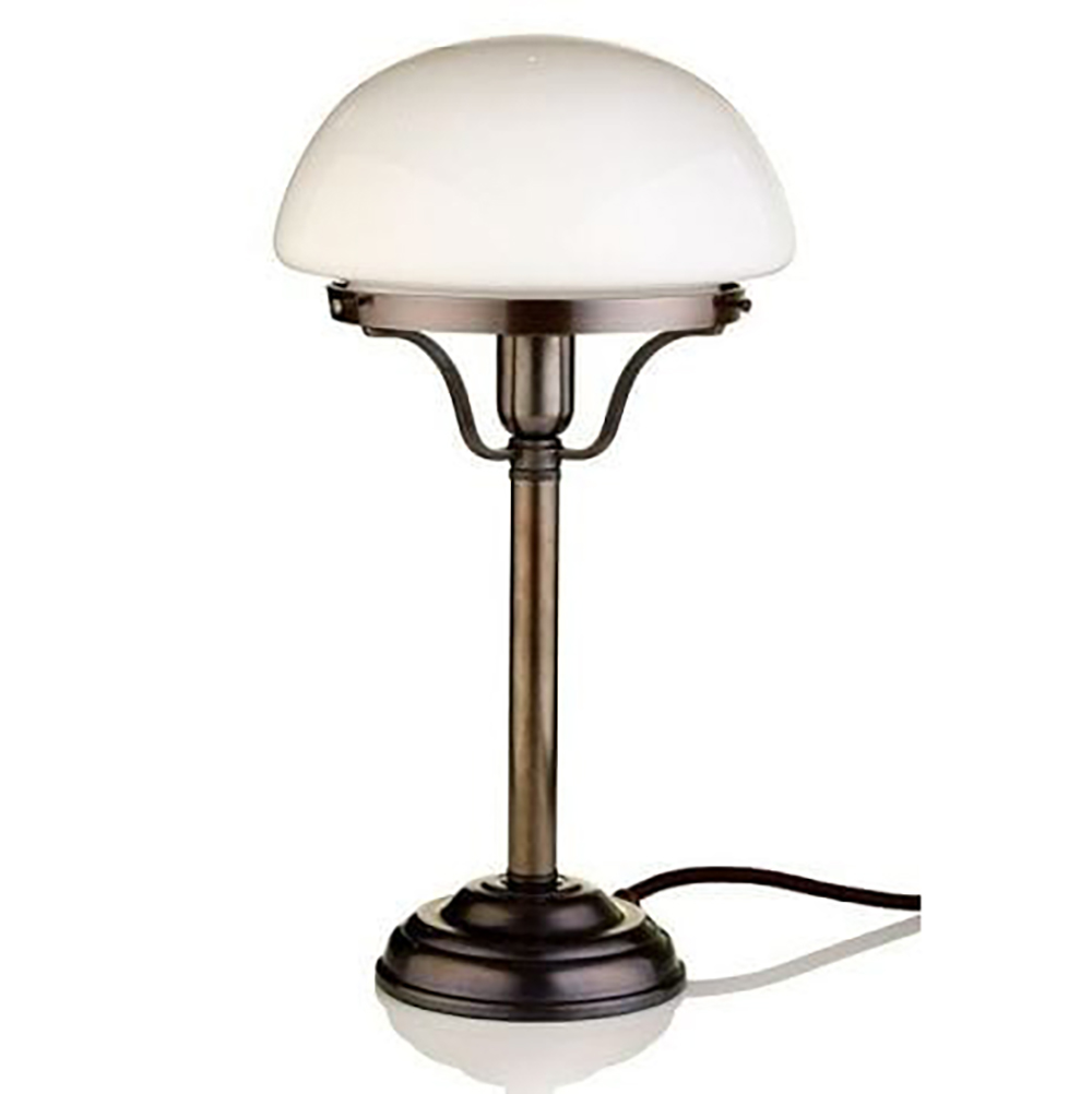 Kleine „Pilz“-Tischleuchte mit Opalglas-Haube (Ø 20 cm), Bild 7