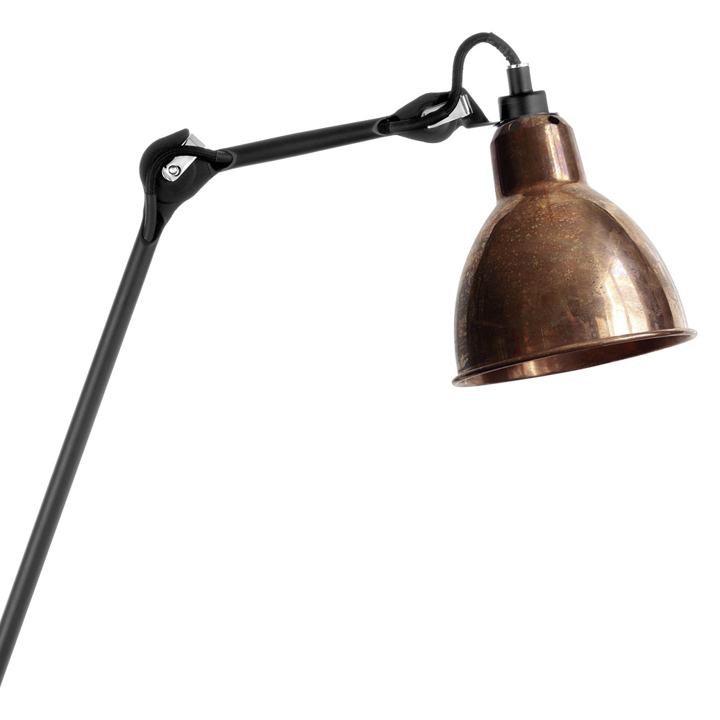 Bild 11: Schirm in Kupfer roh Architektenlampe N° 201 Klemmleuchte mit rundem Schirm: Schirm in Kupfer roh