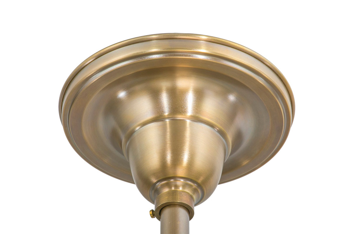 Klassische Billardlampe (Doppel-Pendelleuchte) aus Messing, Bild 6
