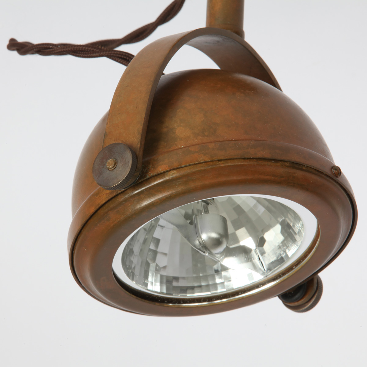 Bild 3: Kupfer patiniert LUPIN Zweiflammiger einstellbarer Deckenstrahler: Kupfer patiniert