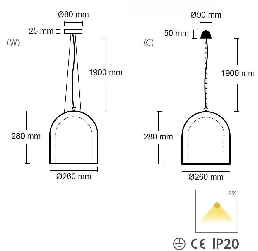 Stone pendant light with antique relief decoration, Fig. 7 Stone pendant light with antique relief decoration, Fig. 7