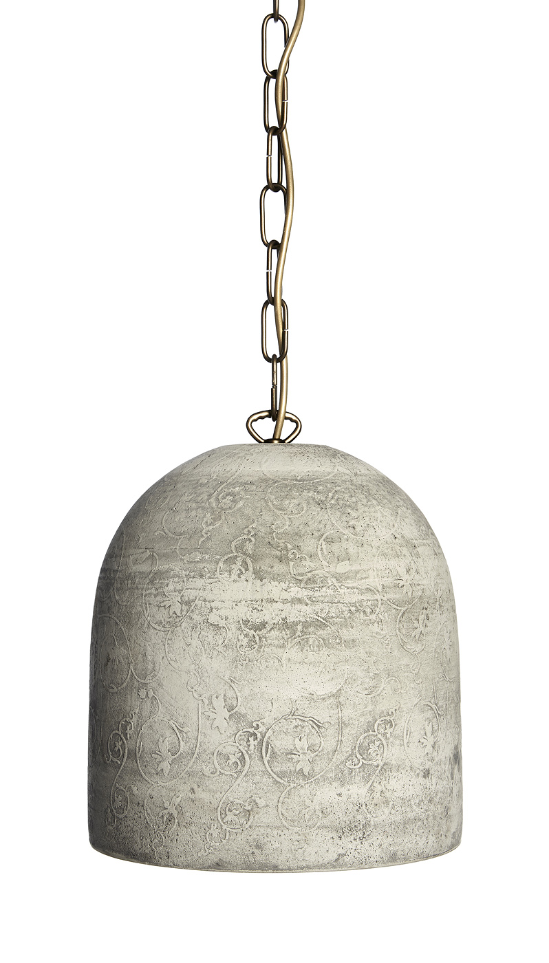 Stone pendant light with antique relief decoration, Fig. 6 Stone pendant light with antique relief decoration, Fig. 6