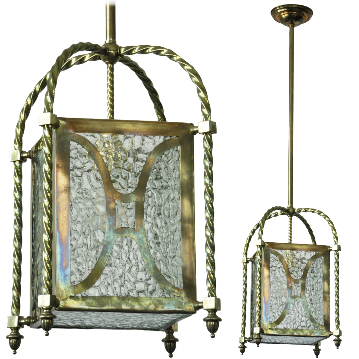 Rare Antique Lantern from Vienna, ca. 1930 – SOLD