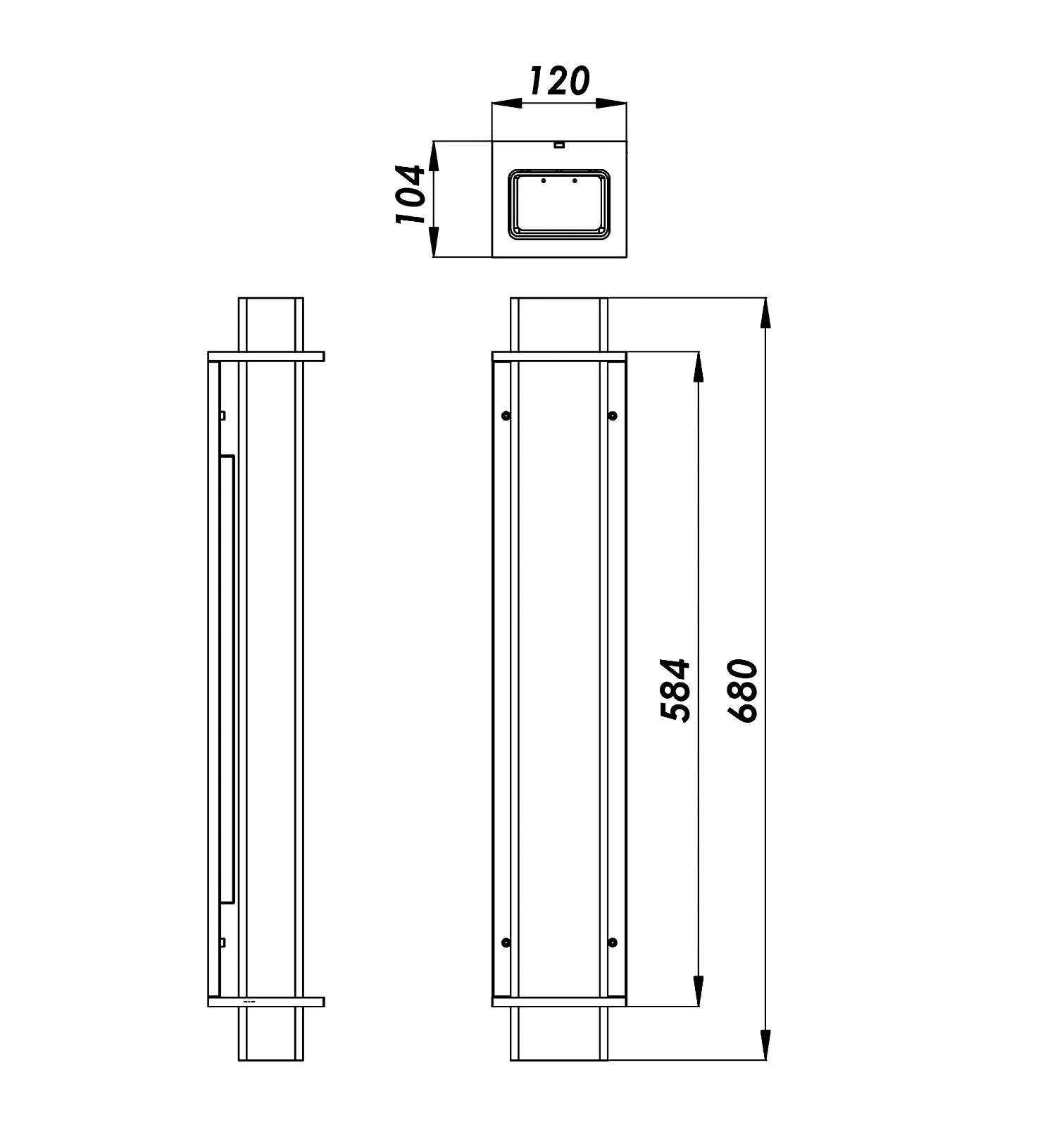 Röhren-Wandleuchte mit Lamellenblende QUADRATUBE W4, Bild 8 Röhren-Wandleuchte mit Lamellenblende QUADRATUBE W4, Bild 8
