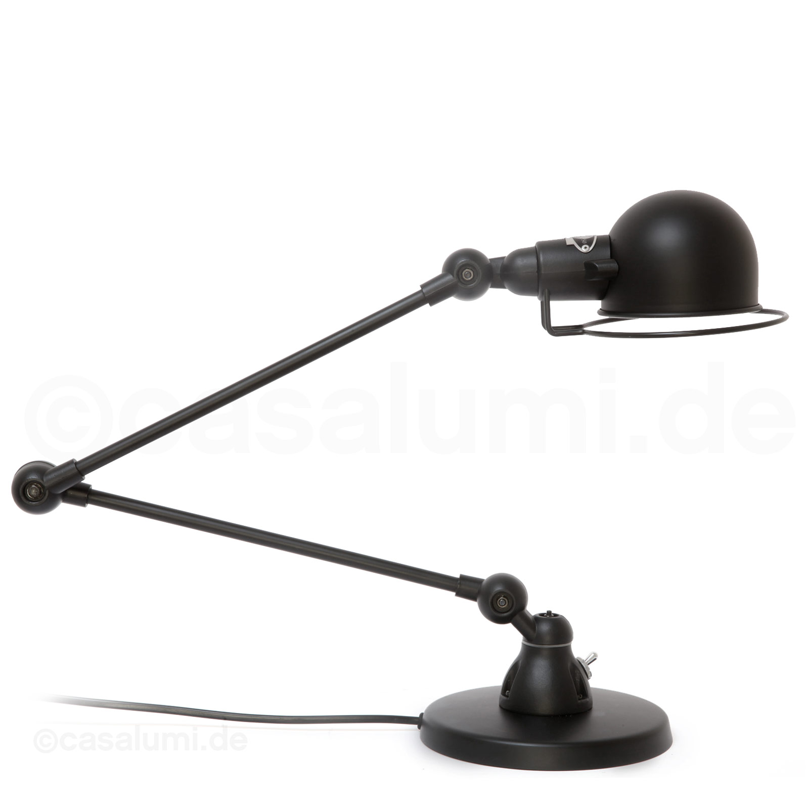 Bild 3: Jieldé Tischleuchte SI331, hier matt lackiert in RAL 9011 Graphitschwarz Kleine Tischleuchte SIGNAL SI333: Jieldé Tischleuchte SI331, hier matt lackiert in RAL 9011 Graphitschwarz