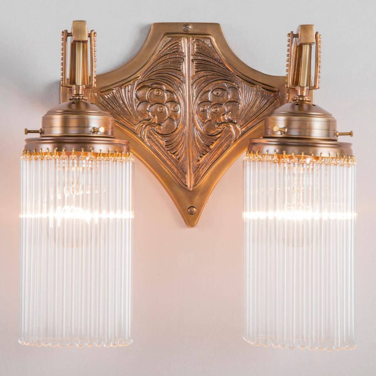 Two-flame Liberty style wall light TRENTINO II