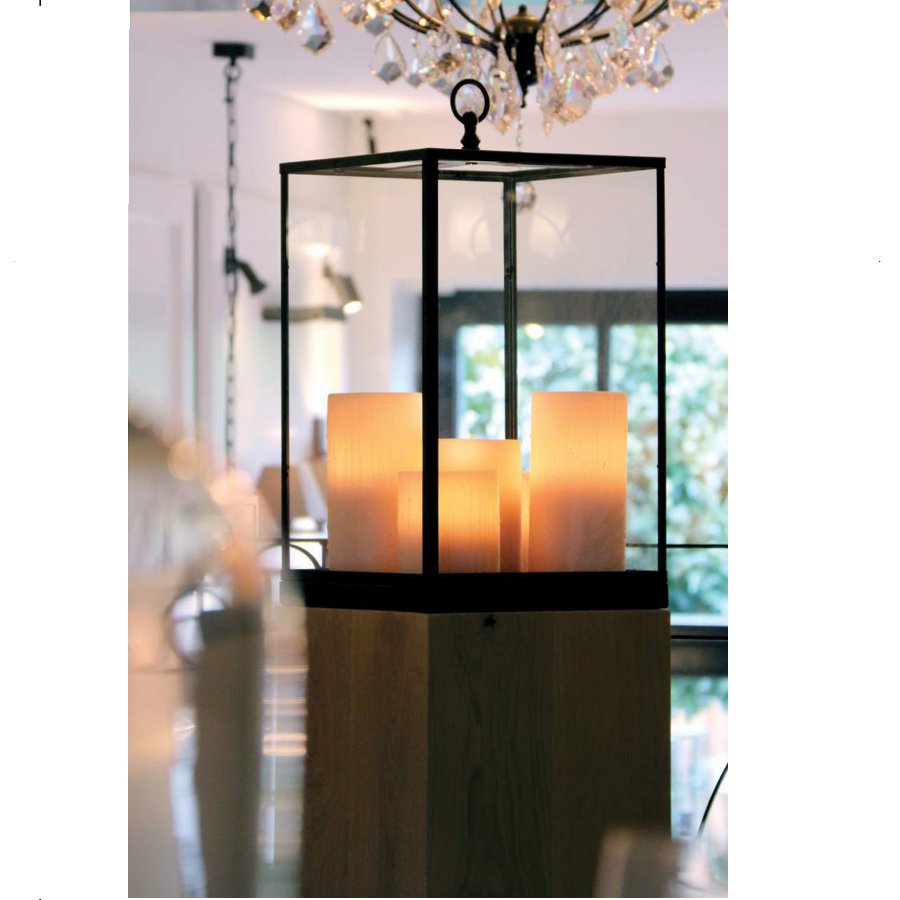 BELLEFO Glazed Box Candle Floor Light, Fig. 3 BELLEFO Glazed Box Candle Floor Light, Fig. 3