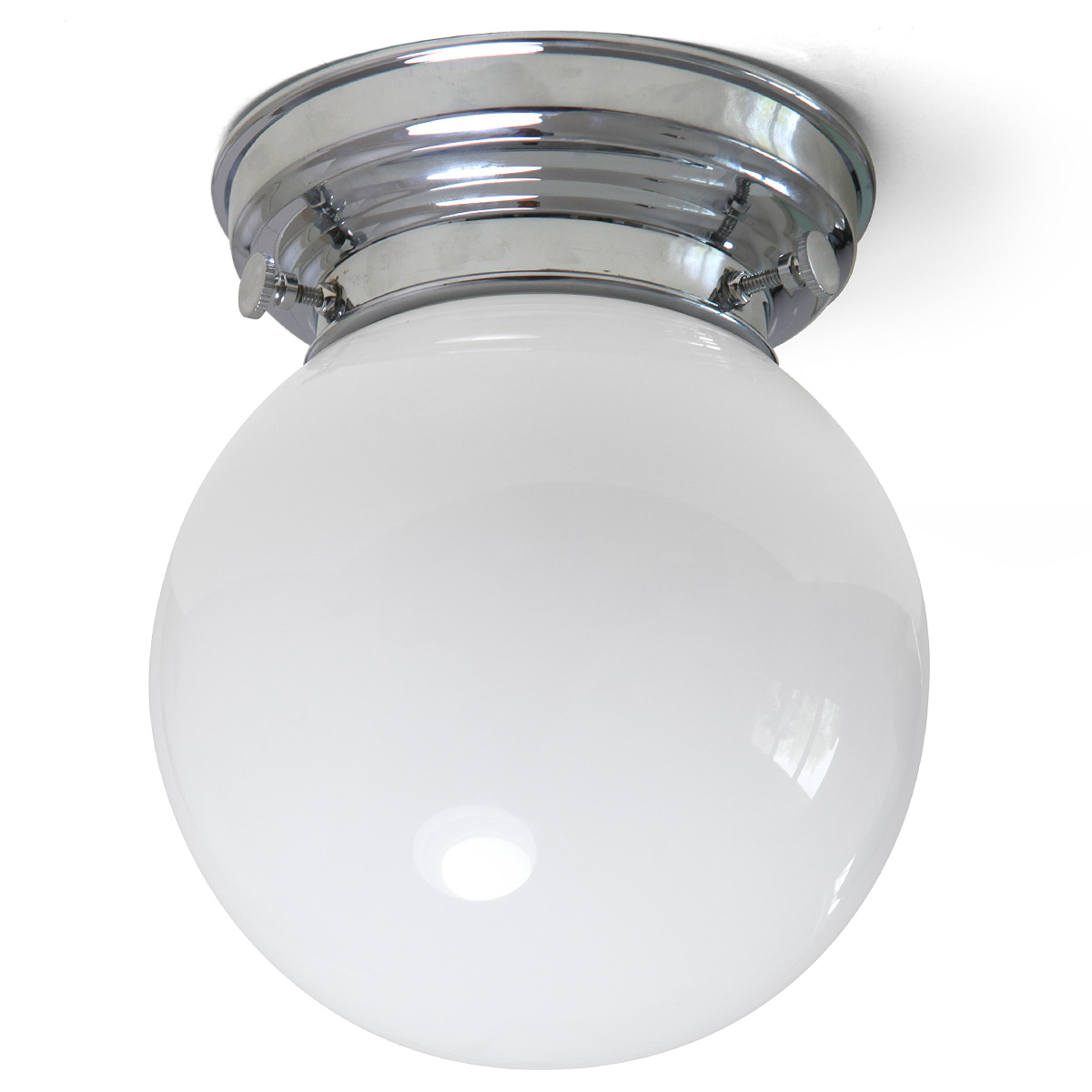 Nostalgische Kugelglas-Deckenleuchte nicht nur für Badezimmer Ø 18 cm Nostalgische Kugelglas-Deckenleuchte nicht nur für Badezimmer Ø 18 cm
