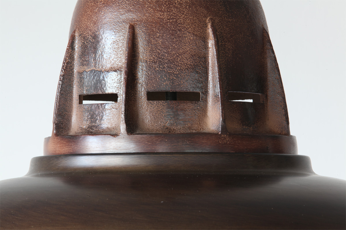 BOAR Massive Industriestil-Lampe mit Kupfer-Patina, Bild 4