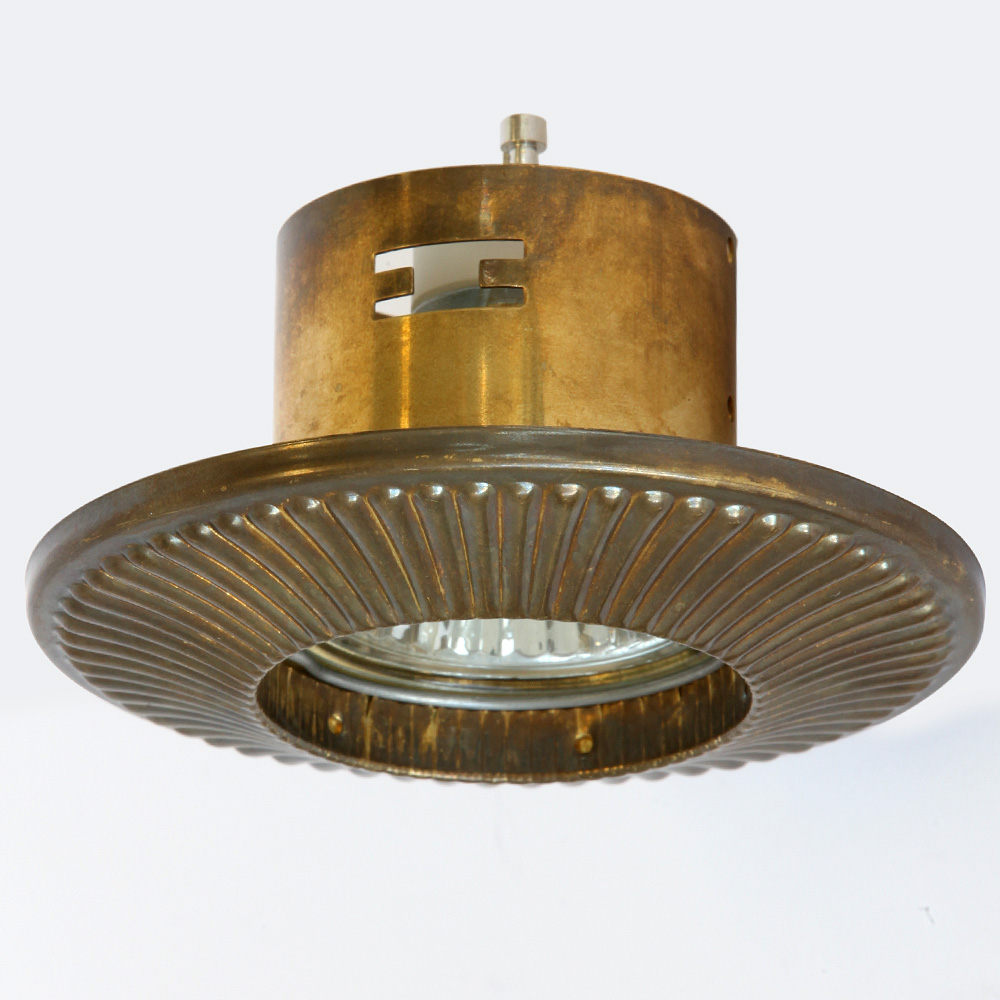 Dekorativer Einbau-Deckenspot aus Messing Ø 10 cm, Bild 5 Dekorativer Einbau-Deckenspot aus Messing Ø 10 cm, Bild 5