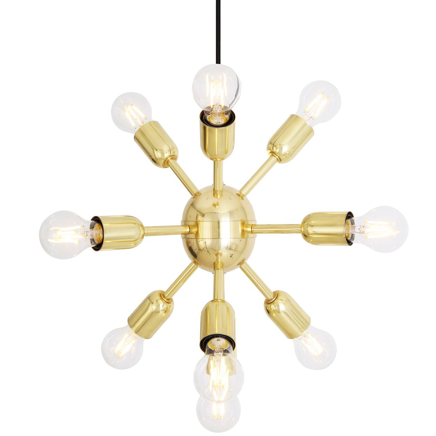 Kleiner 10-flammiger Hängeleuchter „SPUTNIK“ Kleiner 10-flammiger Hängeleuchter „SPUTNIK“