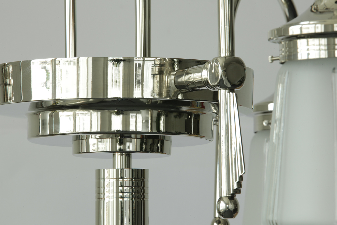 Dreiarmiger Art déco-Leuchter ALTO ADIGE, Bild 11 Dreiarmiger Art déco-Leuchter ALTO ADIGE, Bild 11