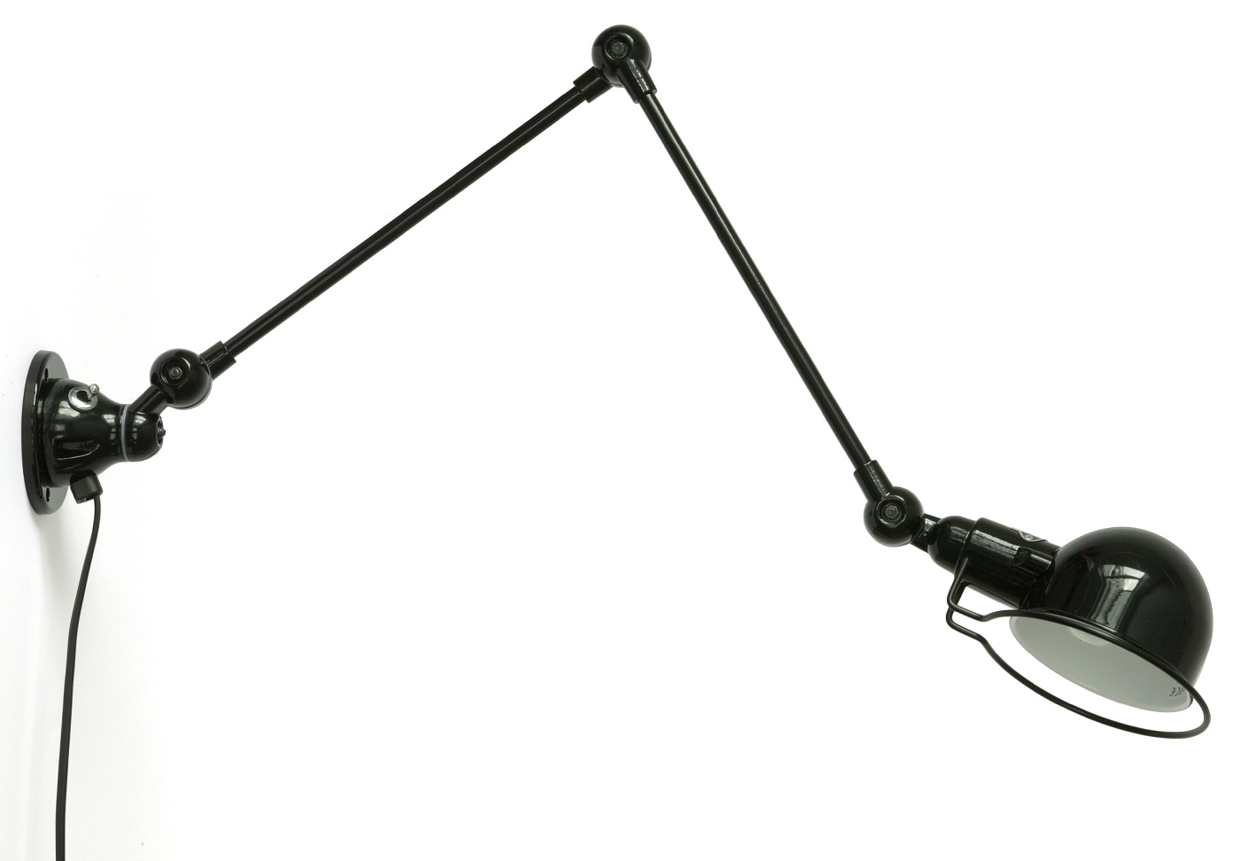 Kleine Gelenkarm-Lampe JIELDÉ SIGNAL SI331: Jieldé Signal Wandleuchte, Version mit Kippschalter und Kabel-Zuleitung