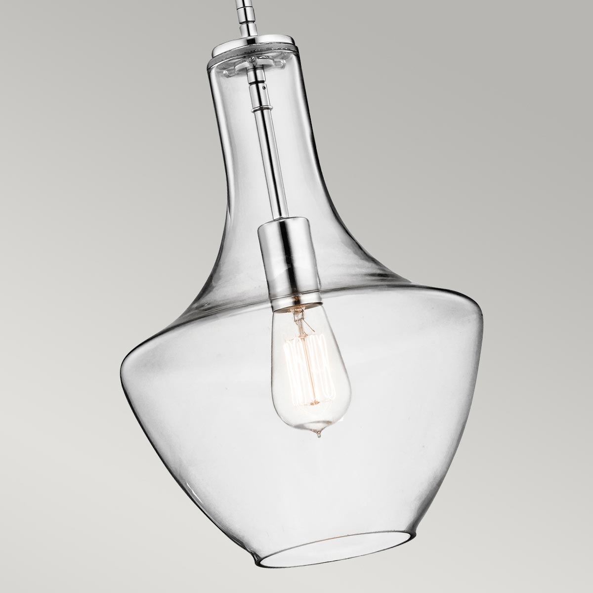 Bild 3: Kleines Modell Zeitlose Pendelleuchte mit klarem Glas: Kleines Modell