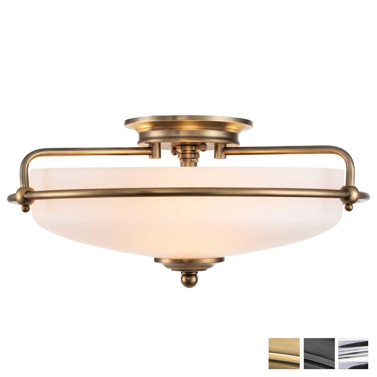 Ceiling Light with Curved Arms, Ø 42 cm