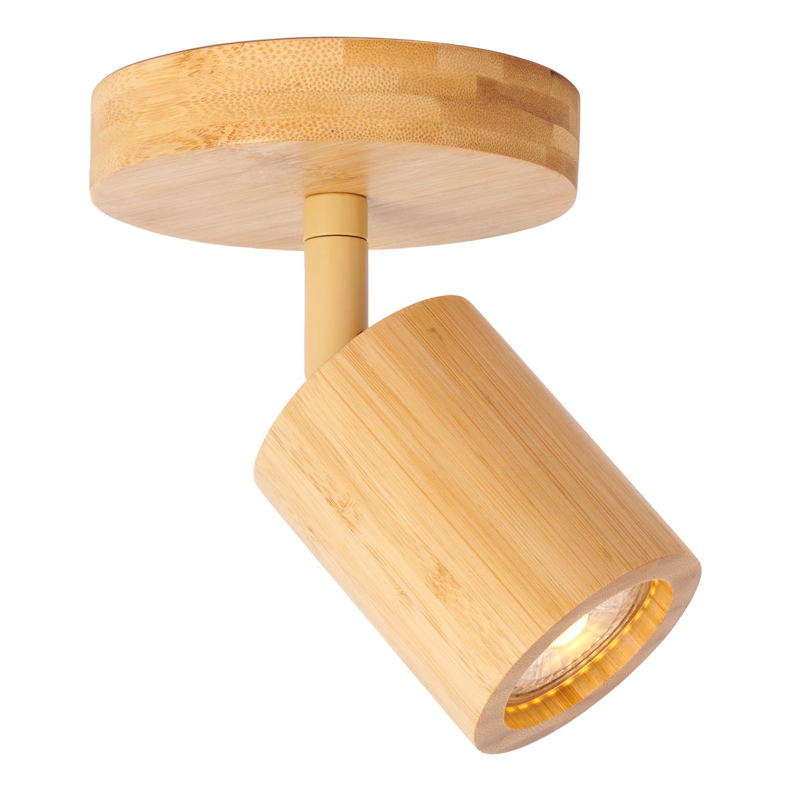 Gelenk-Deckenstrahler aus Bambusholz