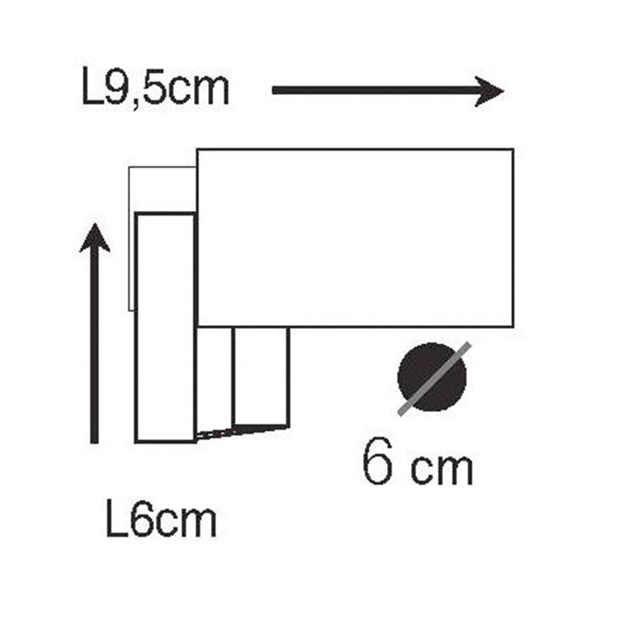 Kleiner Bügel-Strahler aus Messing-Zylinder, wasserdicht, IP64, Bild 10