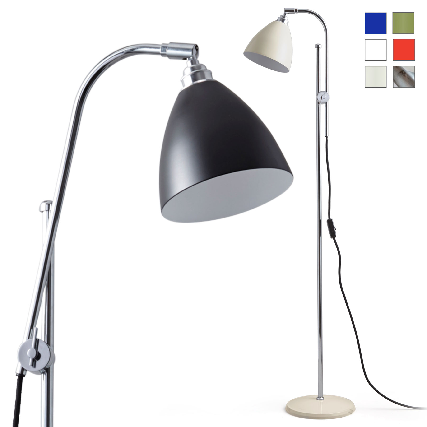 Lese-Stehlampe mit verstellbarem Ausleger TASK Lese-Stehlampe mit verstellbarem Ausleger TASK