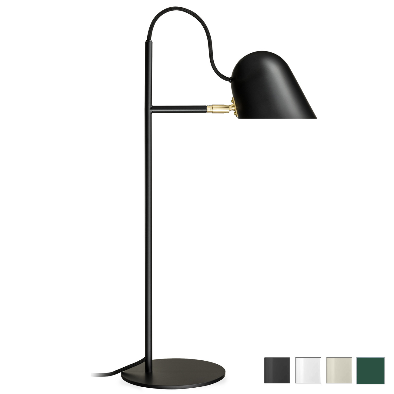 Moderne schwedische Design-Tischleuchte STRECK mit LED Moderne schwedische Design-Tischleuchte STRECK mit LED