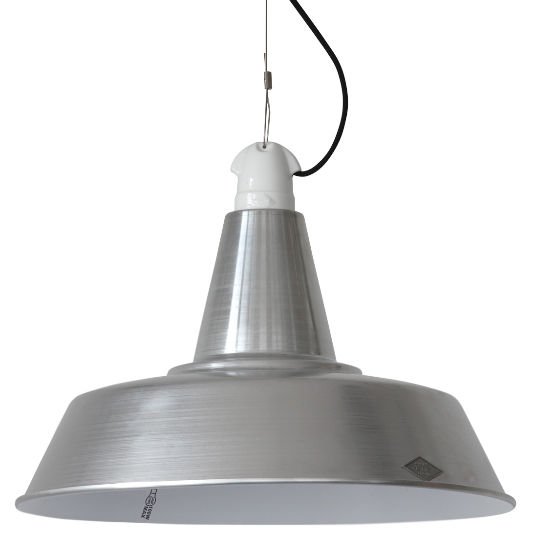 Classic industrial pendant lamp QUAY from England