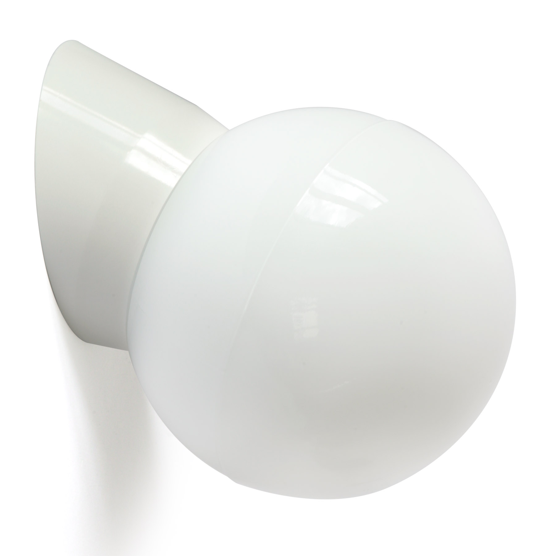 Funktionaler Klassiker: Bakelit-Wandleuchte mit weiß-opaler Glaskugel, Bild 2 Funktionaler Klassiker: Bakelit-Wandleuchte mit weiß-opaler Glaskugel, Bild 2