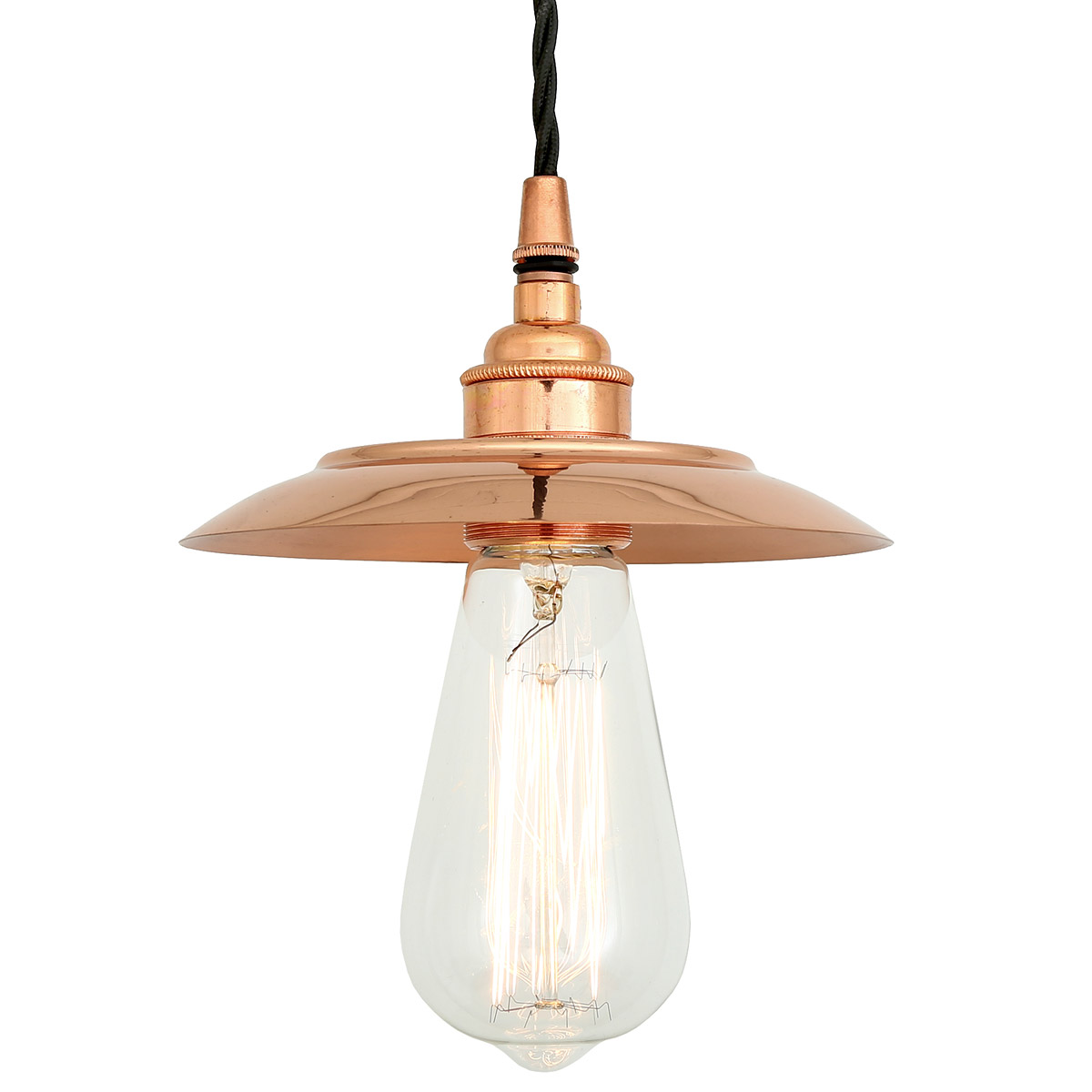 Kleine Edison-Hängeleuchte aus Kupfer Kleine Edison-Hängeleuchte aus Kupfer