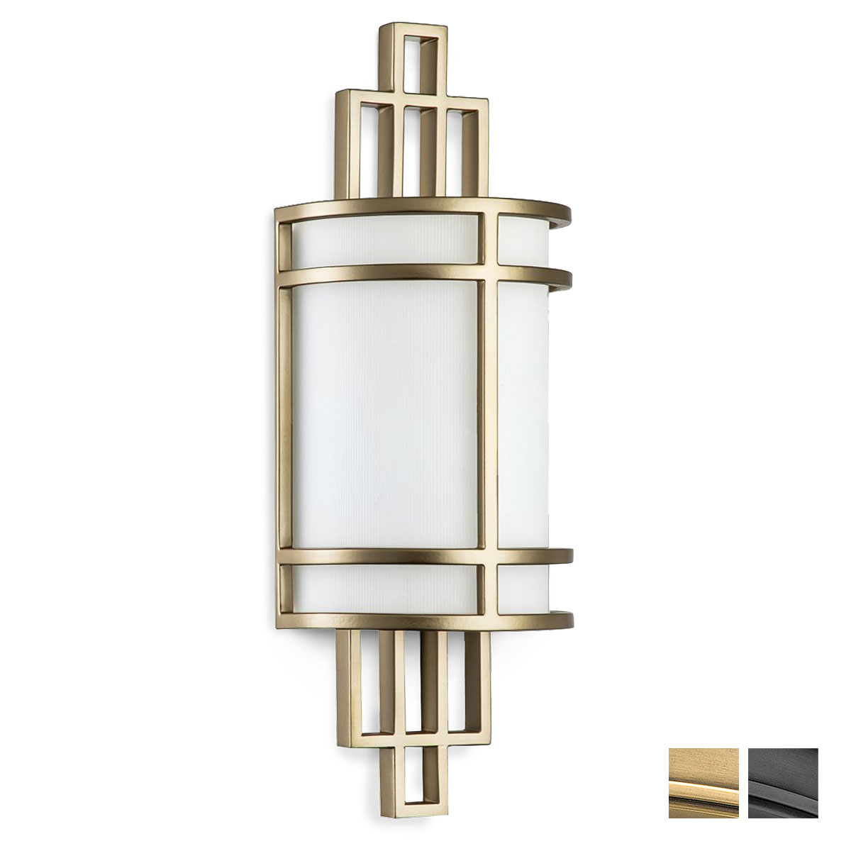 Arts & Crafts Wall Light with Ribble Opal Glass