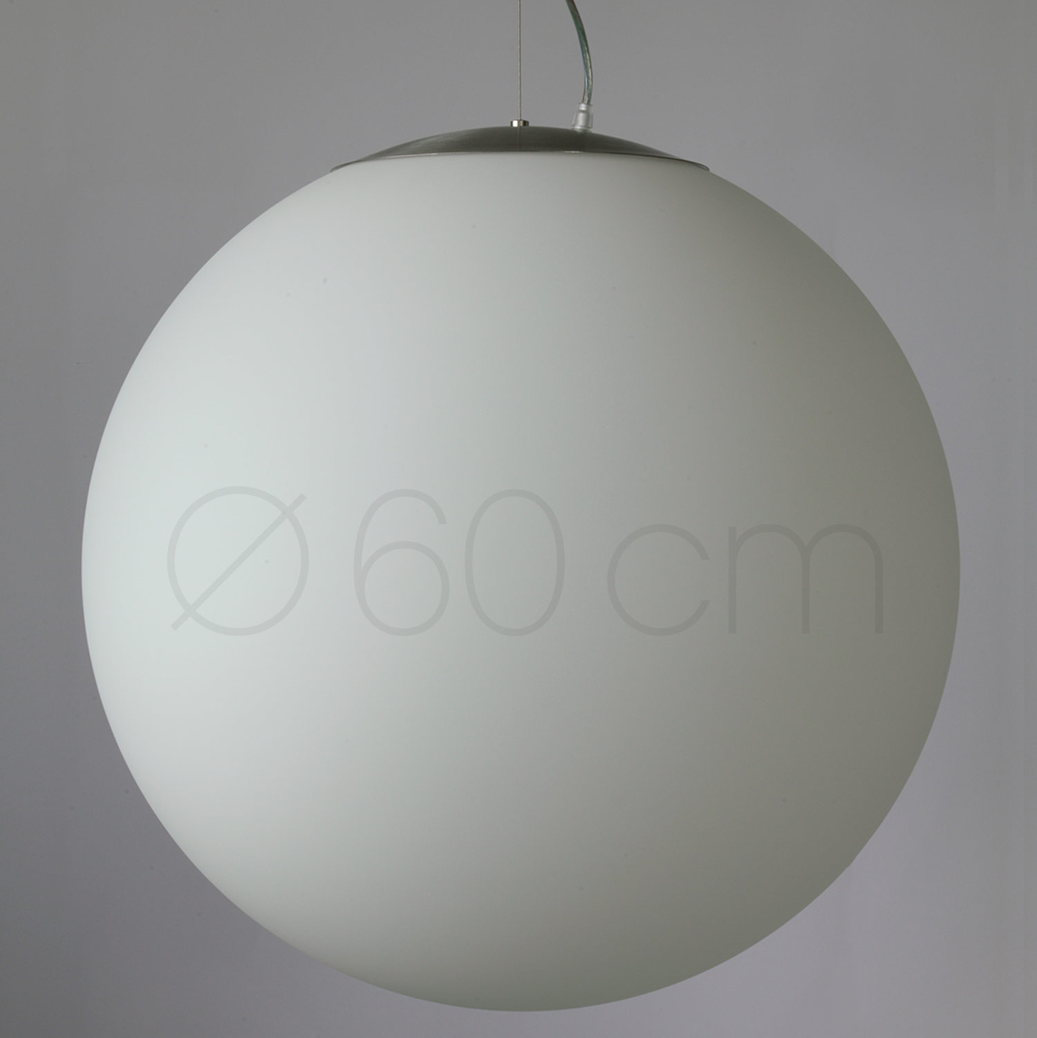 Riesige Kugel-Pendelleuchte aus Opalglas, Ø 60 cm – Casa Lumi