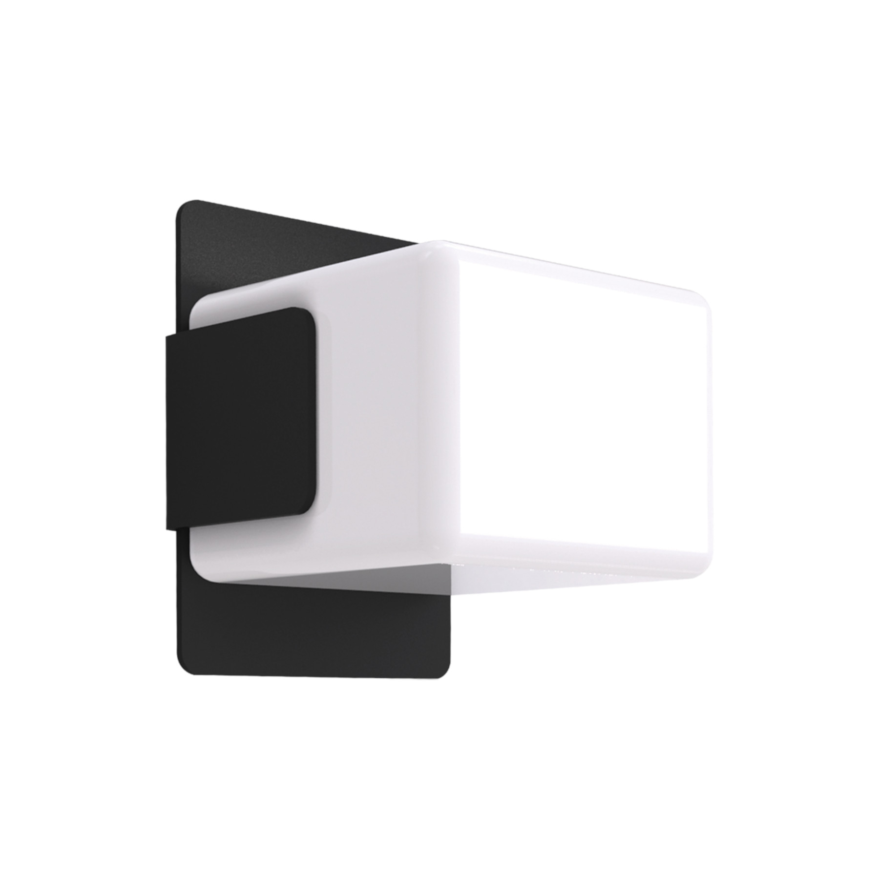Opalglas Wandleuchte CUBE