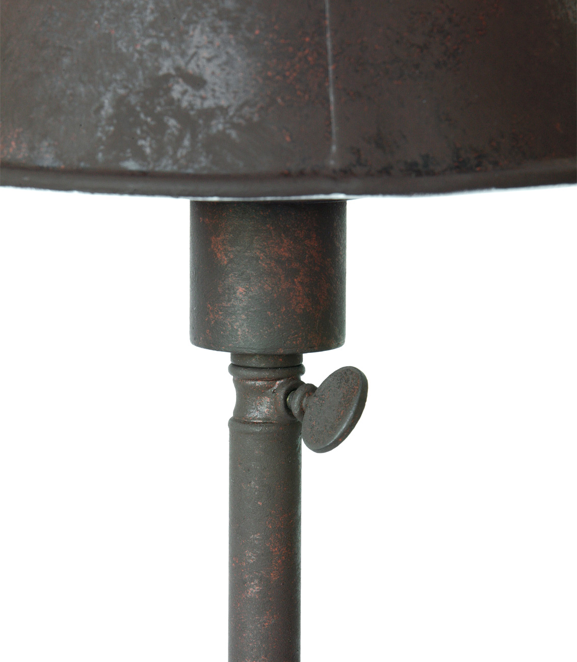 BERMUDA Französische Messing-Tischleuchte: In der Höhe verstellbar, 53 bis 62 cm