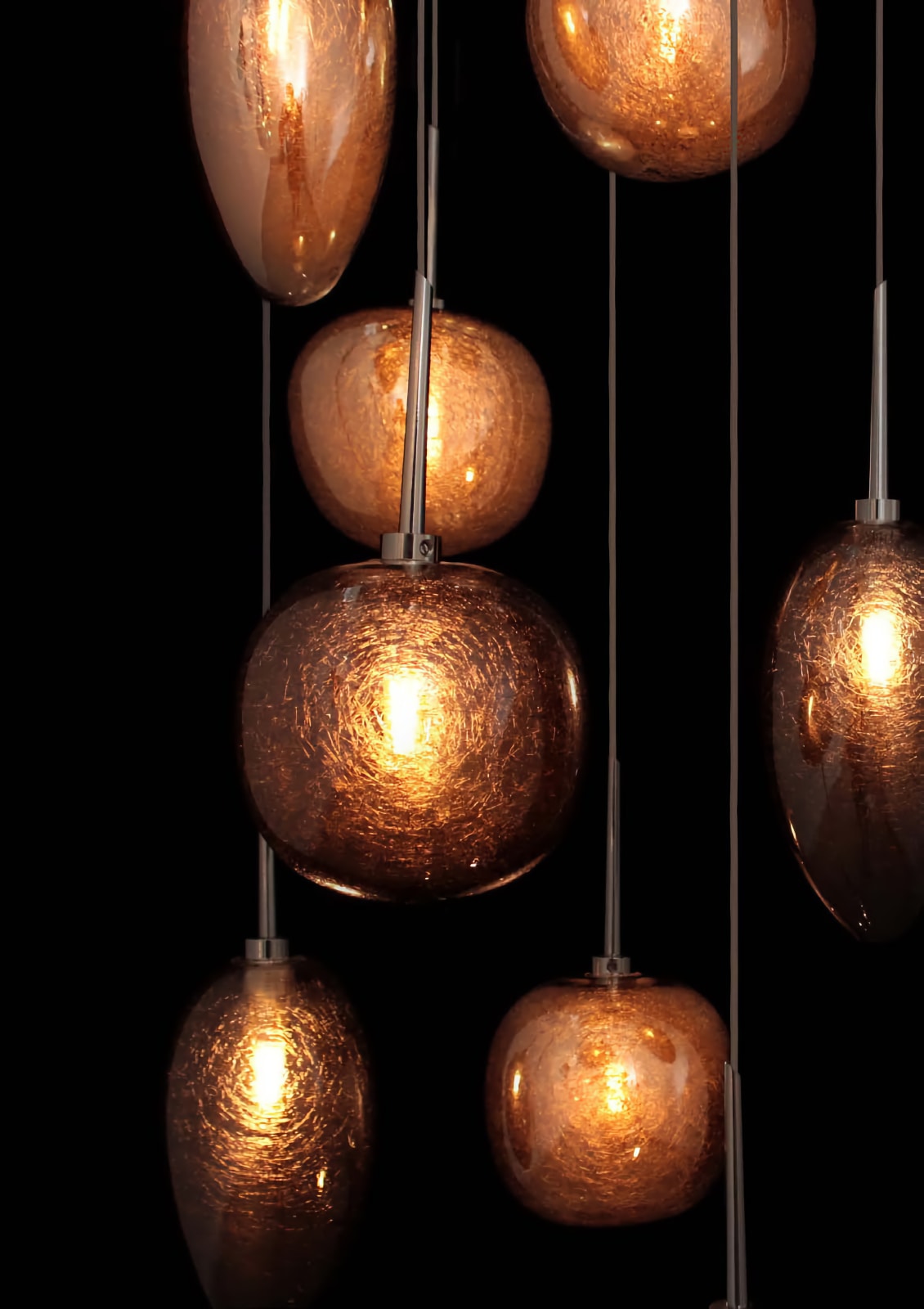 Hängeleuchte GALET 01 mit farbigem Zapfenglas , Bild 17 Hängeleuchte GALET 01 mit farbigem Zapfenglas , Bild 17