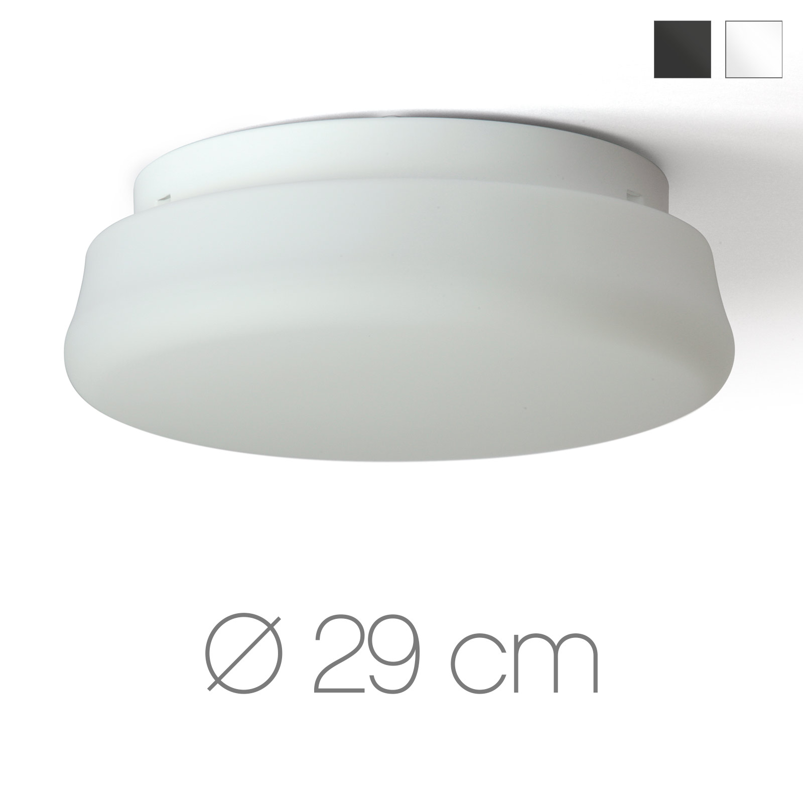 Round Opal Glass Ceiling Light RADA Ø 29 cm