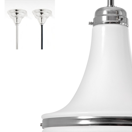 Fig. 4: Inklusive Baldachin (Ø 115 mm), Aufhängung am Pendelrohr oder PVC-Kabel "Luzette" Pendant Light of Early German Industrial Style: Inklusive Baldachin (Ø 115 mm), Aufhängung am Pendelrohr oder PVC-Kabel