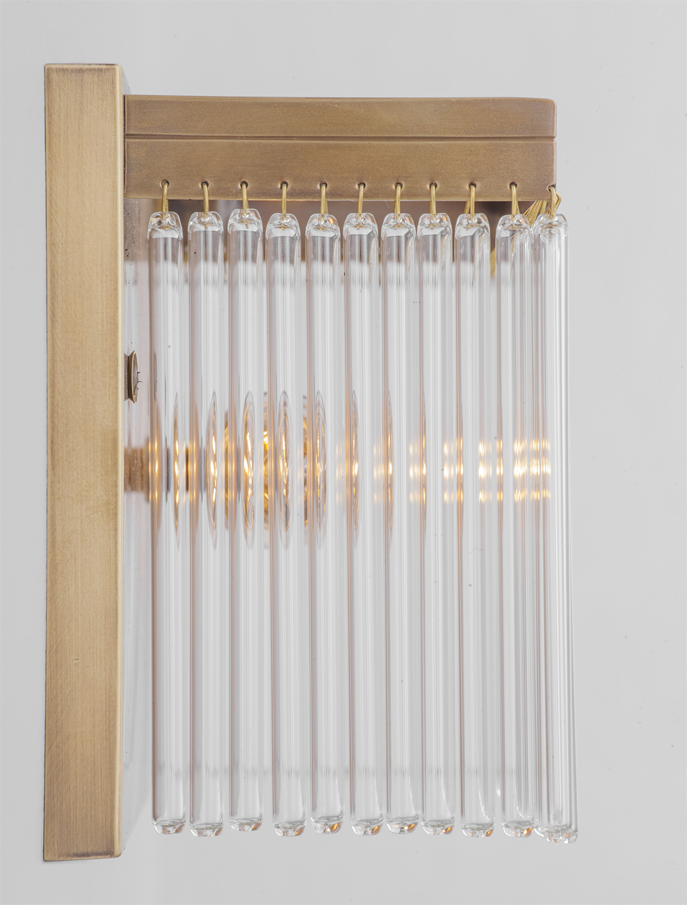 Einfache Wandleuchte mit Kristallstäbchen-Behang MONAC, Bild 3 Einfache Wandleuchte mit Kristallstäbchen-Behang MONAC, Bild 3