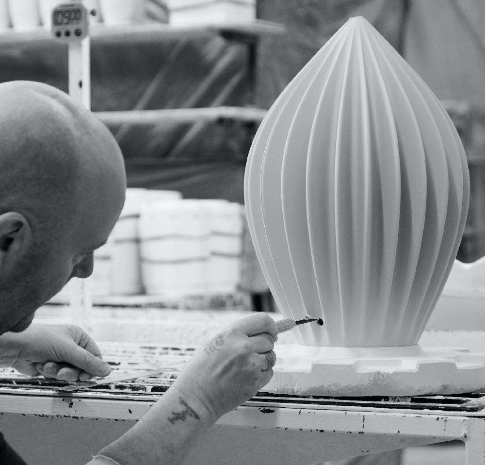 Raffinierte Tischleuchte aus Porzellan FIN QUEEN / KING, Bild 5 Raffinierte Tischleuchte aus Porzellan FIN QUEEN / KING, Bild 5