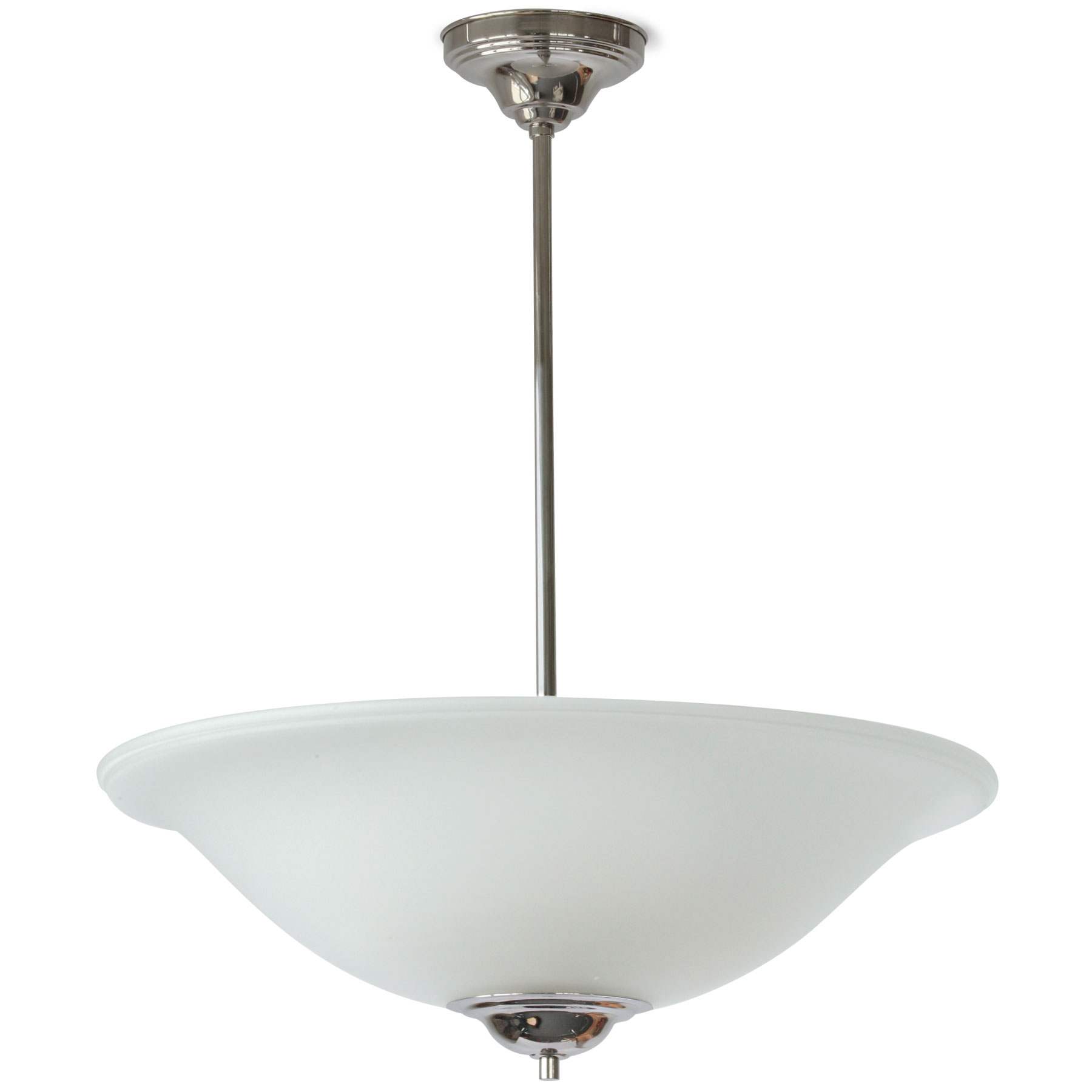 Large Suspended Ceiling Light With Ø 57 cm Glass Bowl