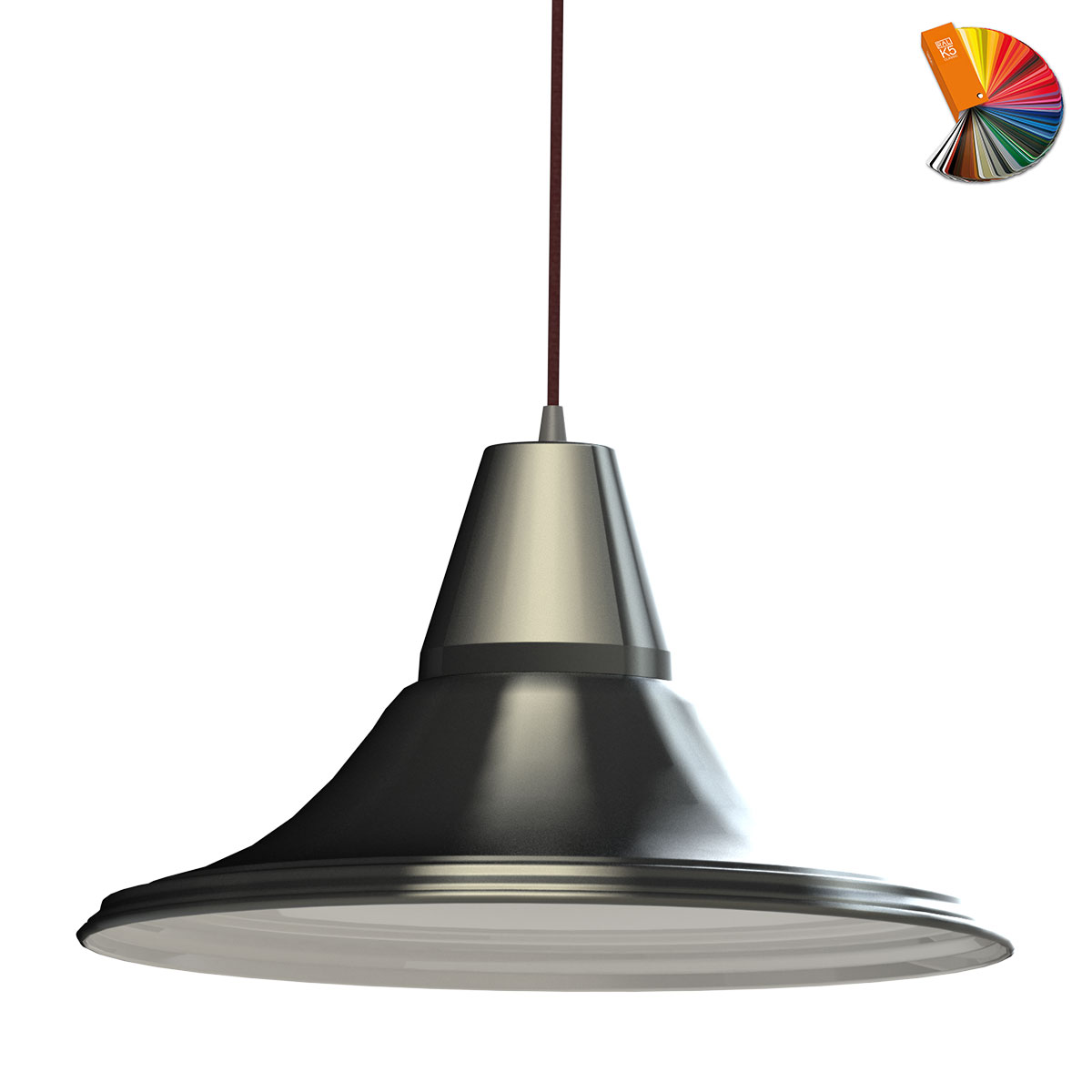 Nostalgische Industrie-Hängeleuchte W5 (Ø 48 cm), alle RAL-Farben Nostalgische Industrie-Hängeleuchte W5 (Ø 48 cm), alle RAL-Farben