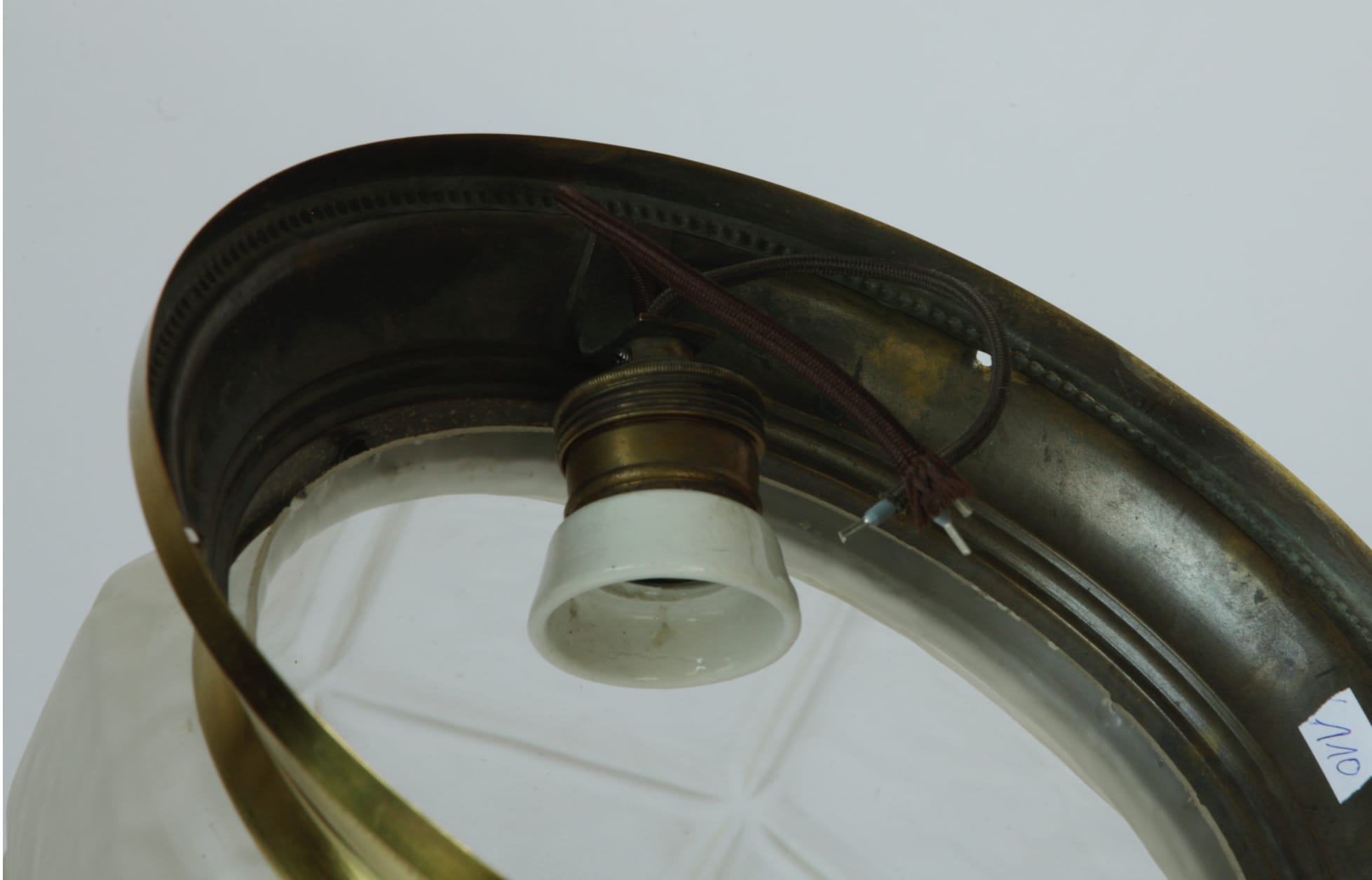 Antique brass ceiling lamp, ca. 1900, Fig. 3 Antique brass ceiling lamp, ca. 1900, Fig. 3