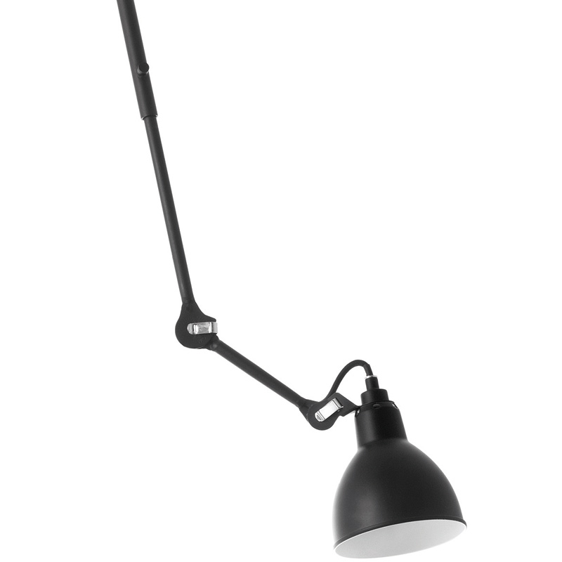 Lampe Gras No 302: Telescopic rod ceiling lamp with ball joint mounting