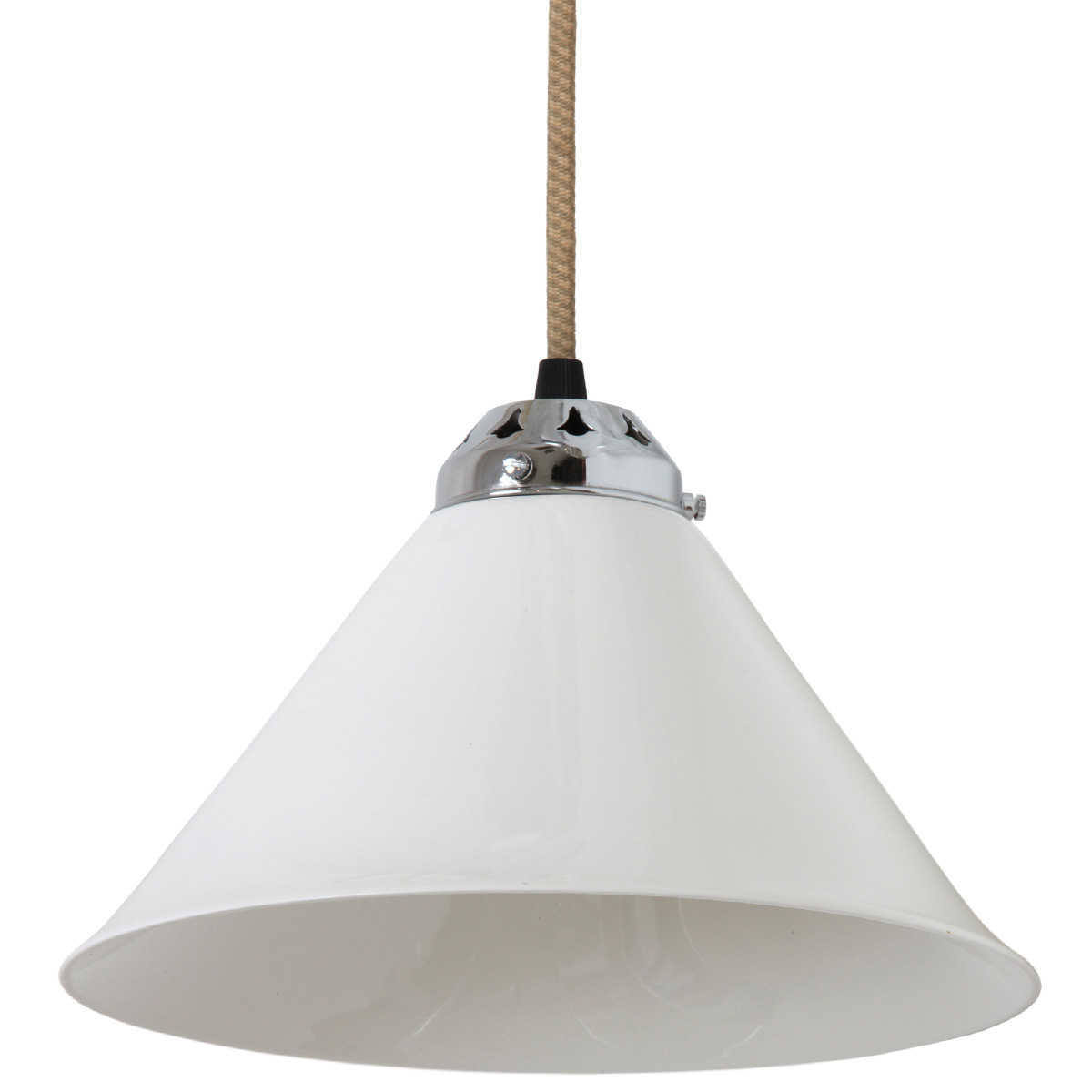 Small pendant light with porcelain shade COBB