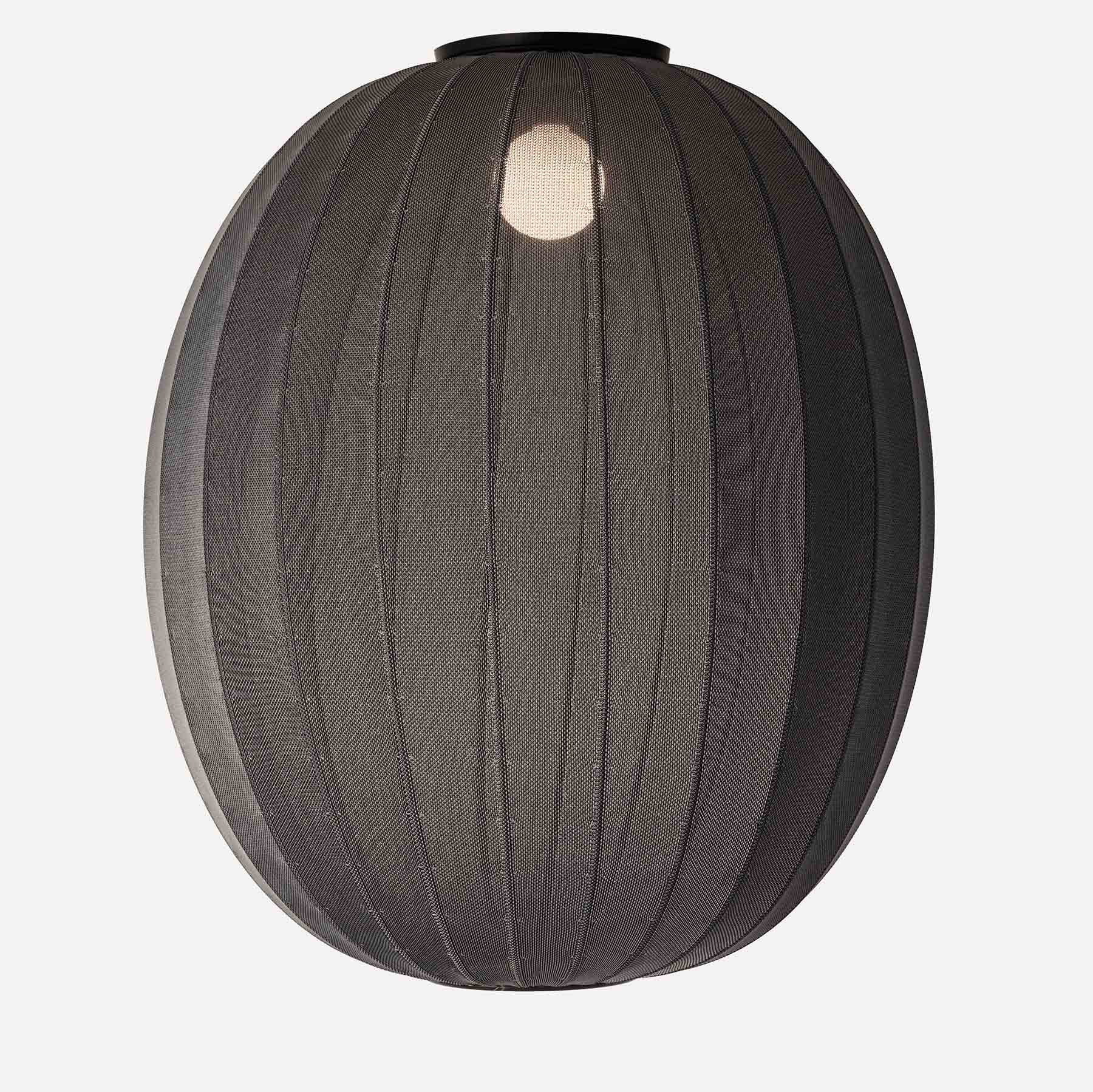 Spacious Textile Ceiling Light in Lampion Look, Various Colors, Ø 65 cm, Fig. 5  Spacious Textile Ceiling Light in Lampion Look, Various Colors, Ø 65 cm, Fig. 5