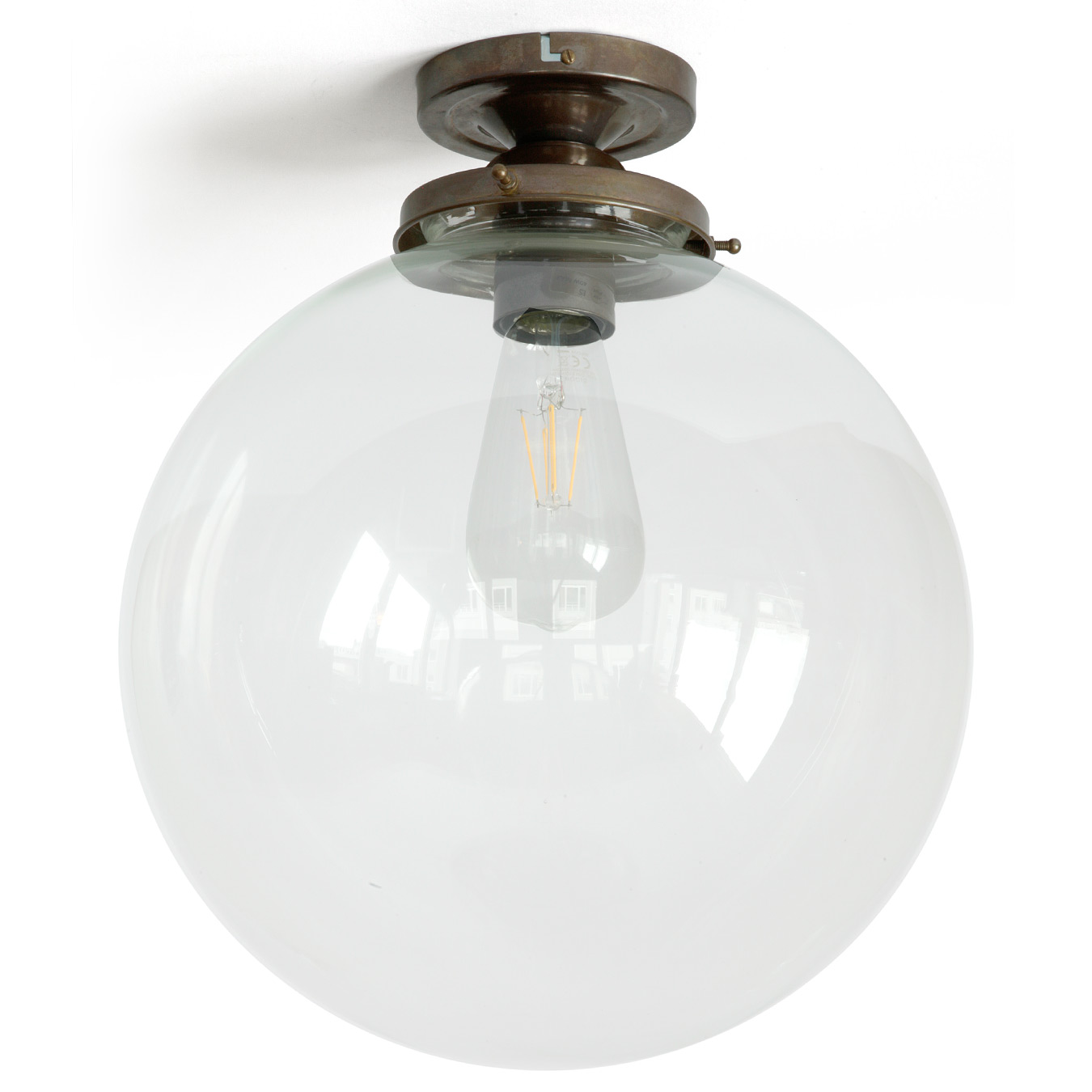 Große Glaskugel-Deckenleuchte Ø 30 cm – Casa Lumi